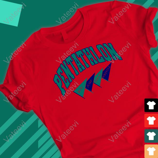 Pentathlon Run Jump Throw Wrestle Tee Shirt Kyle Merber Pentathlon Run Jump Throw Wrestle Tee Shirt Kyle Merber