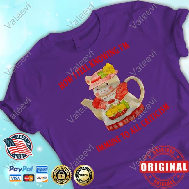 How I Feel Knowing I'm Immune To All Criticism Shirt How I Feel Knowing I'm Immune To All Criticism Shirt