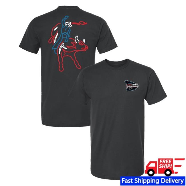 Pbrshop Pbr 2024 Teams Championship Neon Rider Crewneck Sweatshirt Pbrshop Pbr 2024 Teams Championship Neon Rider Crewneck Sweatshirt