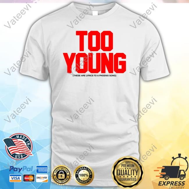 Wearephoenix Too Young These Are Lyrics To A Phoenix Song Hoodie Wearephoenix Too Young These Are Lyrics To A Phoenix Song Hoodie