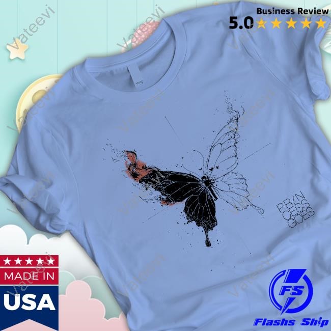 Princess Goes Butterfly Diagram Crewneck Sweatshirt