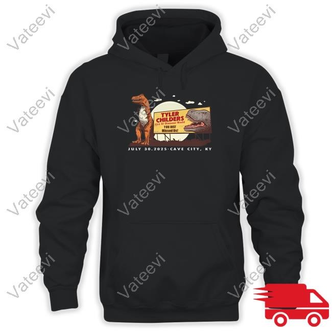 Tyler Childers Live At Dinosaur World Cave City T-Shirt, Hoodie, Tank Top, Sweater And Long Sleeve T-Shirt-Unisex T-Shirt